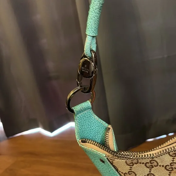 Gucci Tan and Blue Women's Bag - Picture 10 of 11